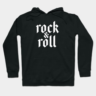 rock and roll logo Hoodie